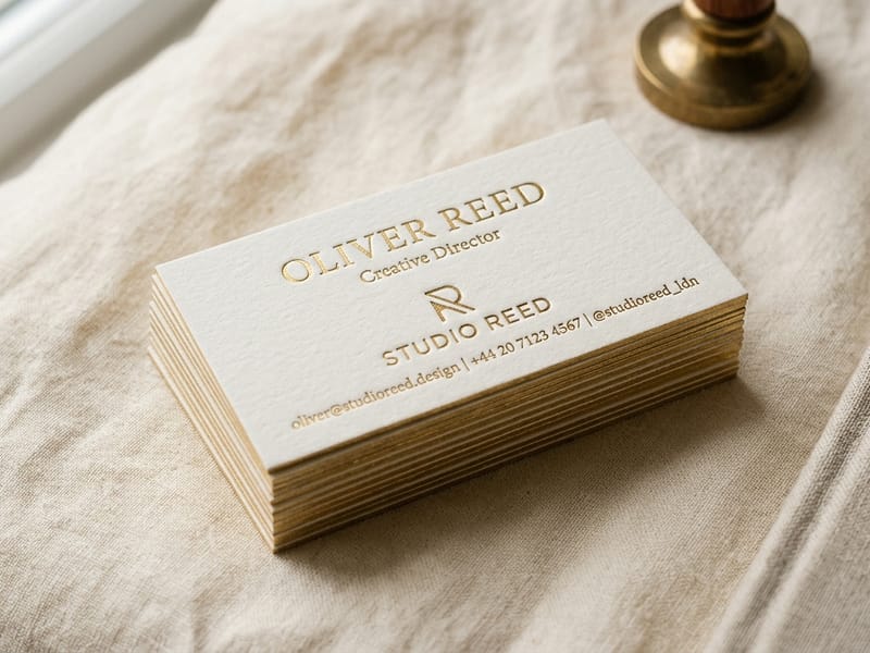Business Cards — Premium cardstock, foil accents, and crisp finishes that make every introduction memorable.